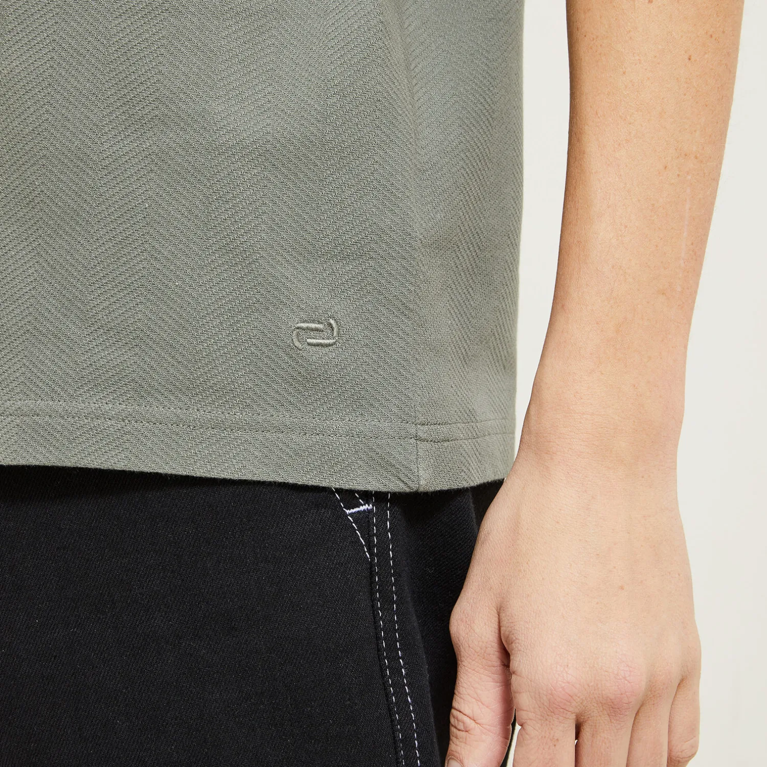 Jules Polo manches courtes chevron col italien- Polo