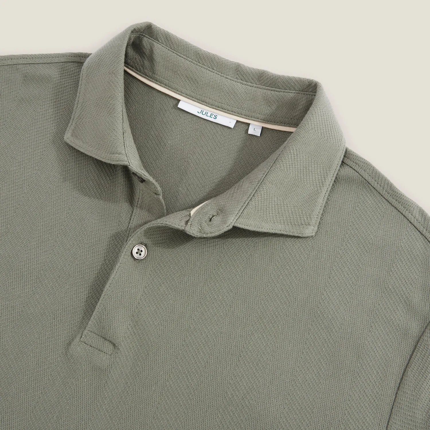 Jules Polo manches courtes chevron col italien- Polo