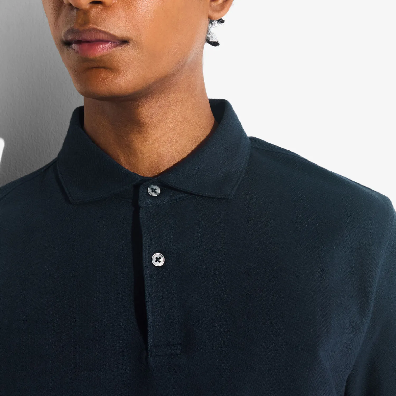 Jules Polo manches courtes chevron col italien- Polo