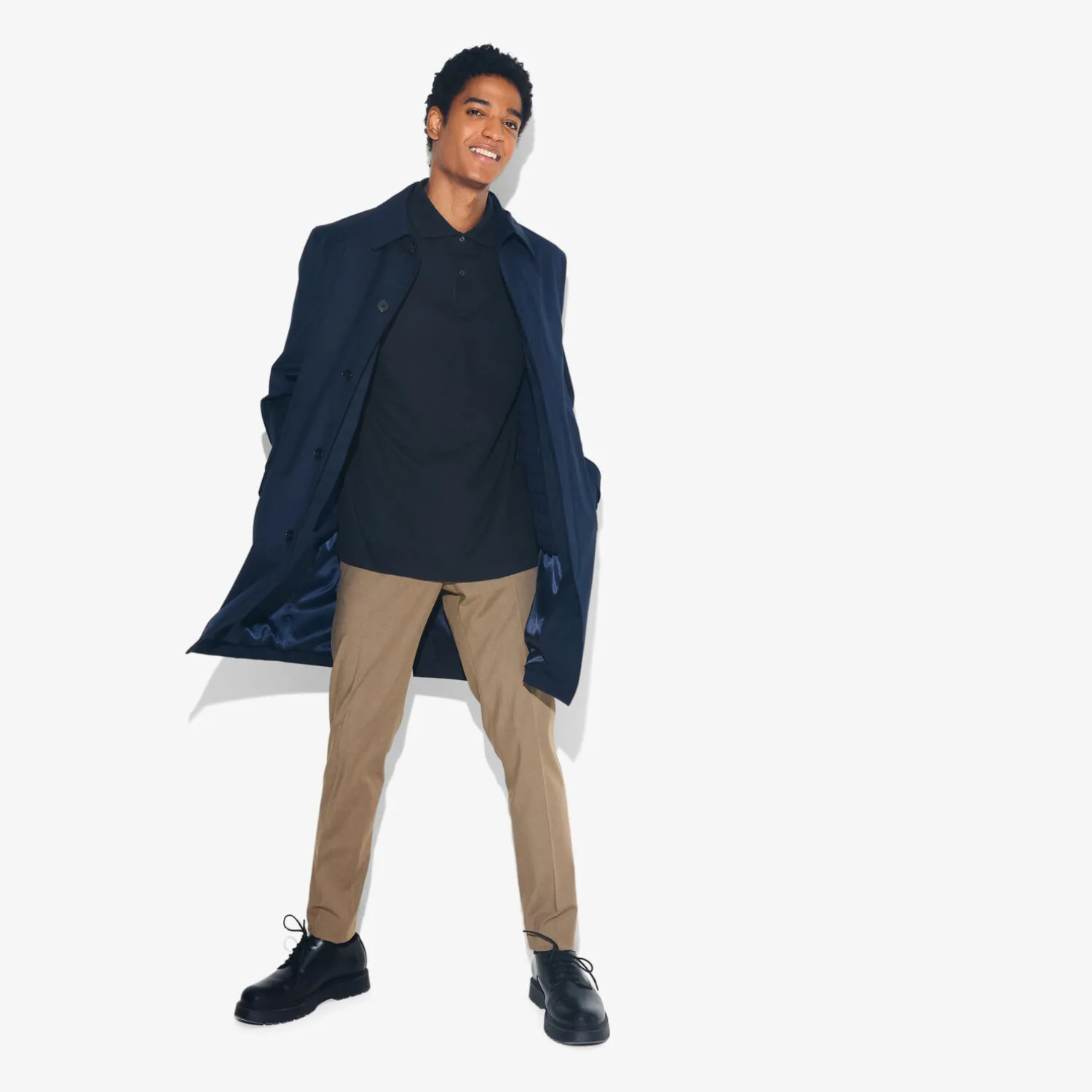 Jules Polo manches courtes chevron col italien- Polo