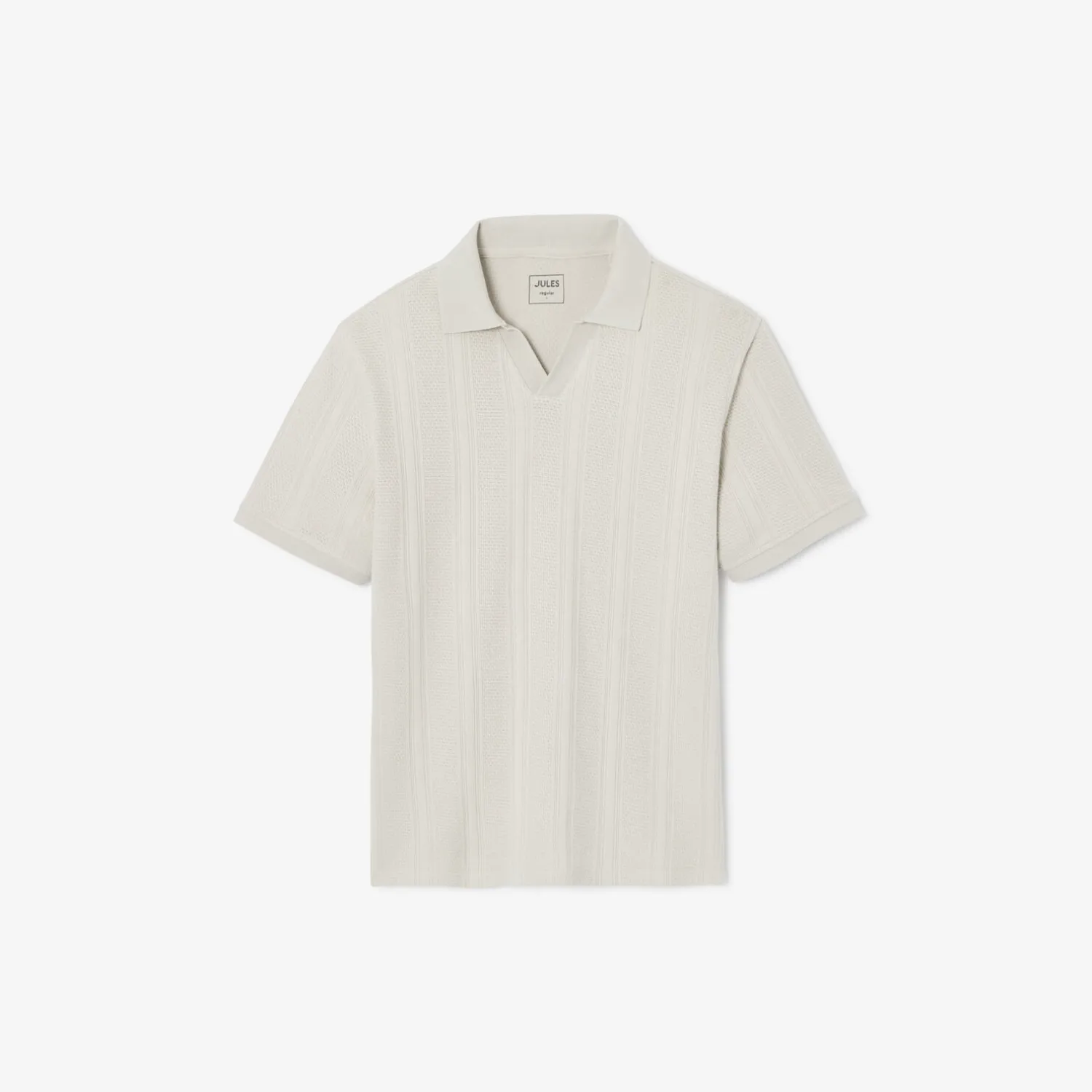 Jules Polo manches courtes col resort à lignes- Polo