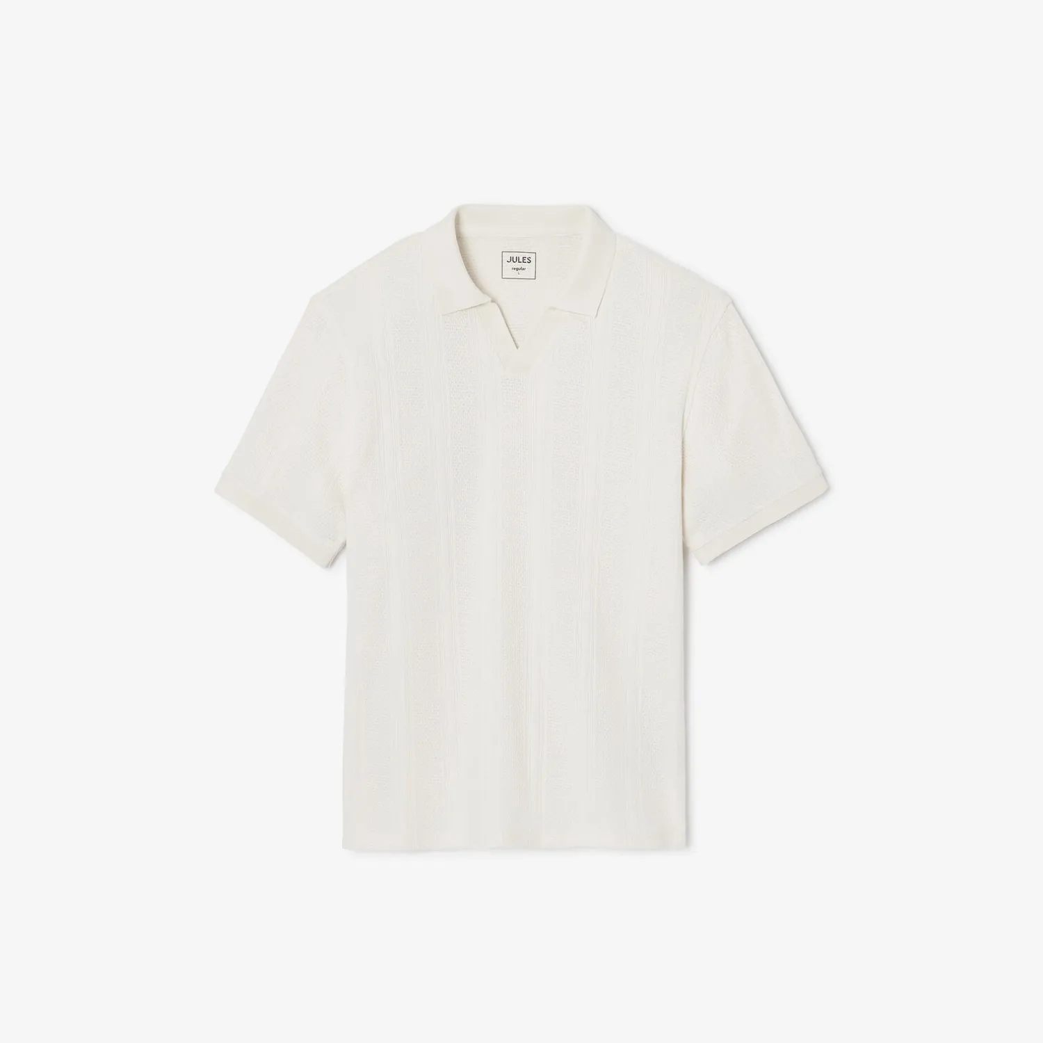 Jules Polo manches courtes col resort à lignes- Polo
