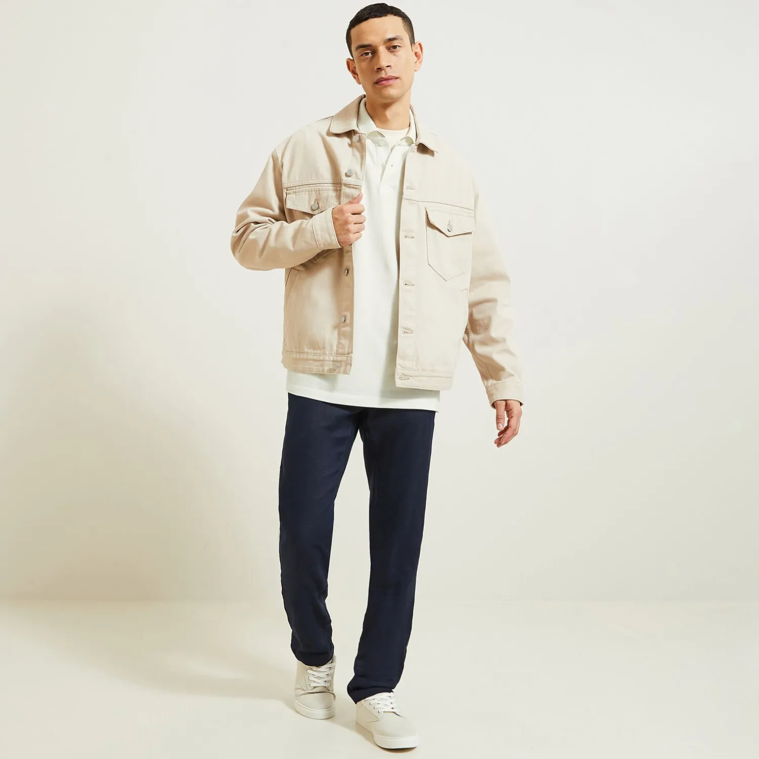 Jules Polo manches courtes fantaisie poitrine double col- Smart Casual|Polo