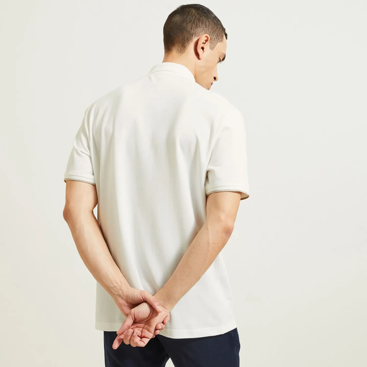 Jules Polo manches courtes fantaisie poitrine double col- Smart Casual|Polo