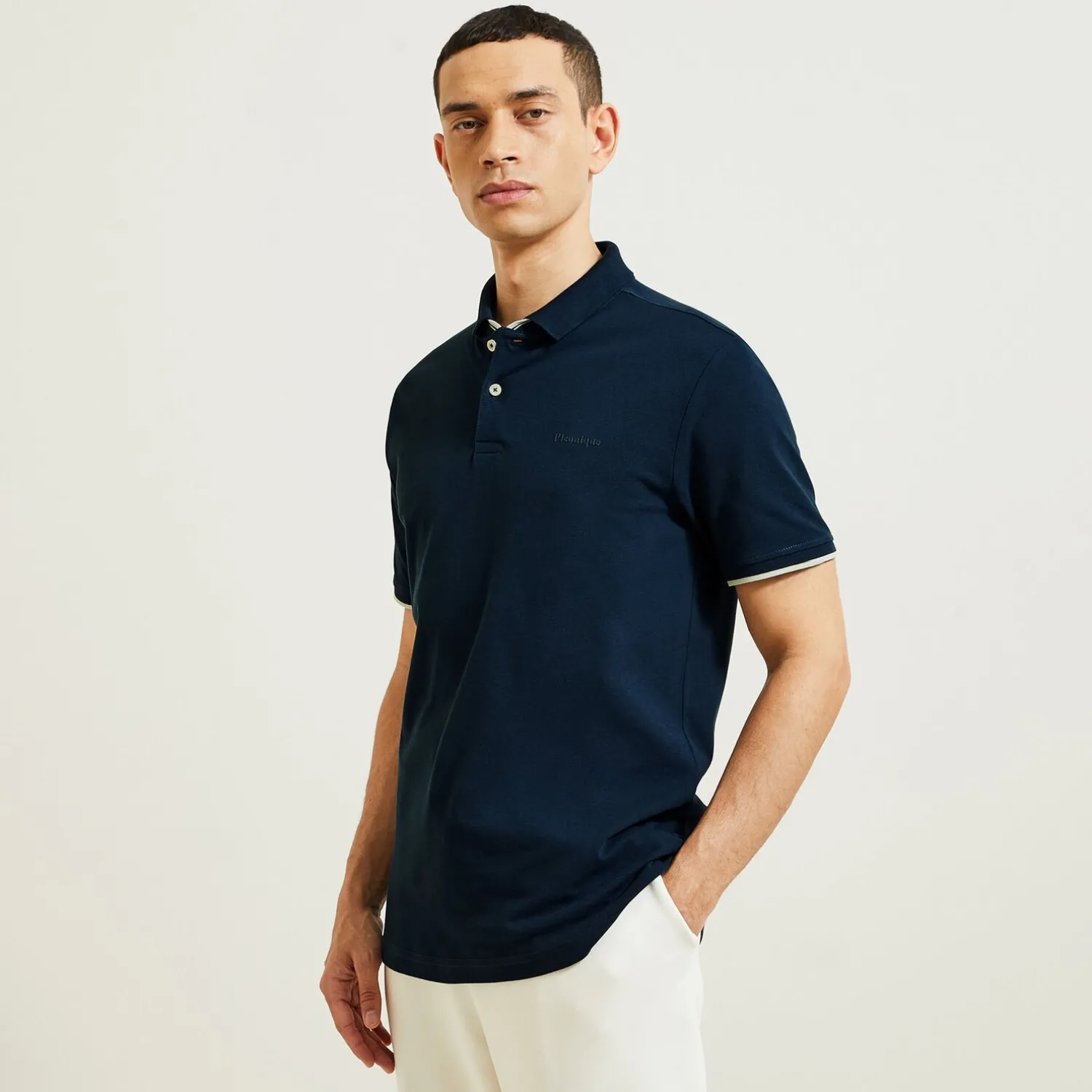 Jules Polo manches courtes fantaisie poitrine double col- Smart Casual|Polo