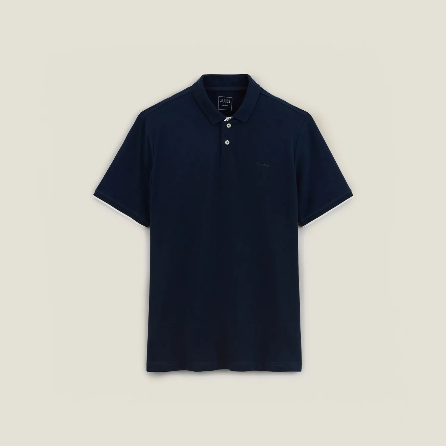 Jules Polo manches courtes fantaisie poitrine double col- Smart Casual|Polo