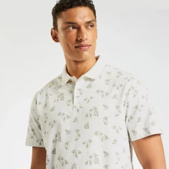 Jules Polo manches courtes imprimé en jersey- Polo