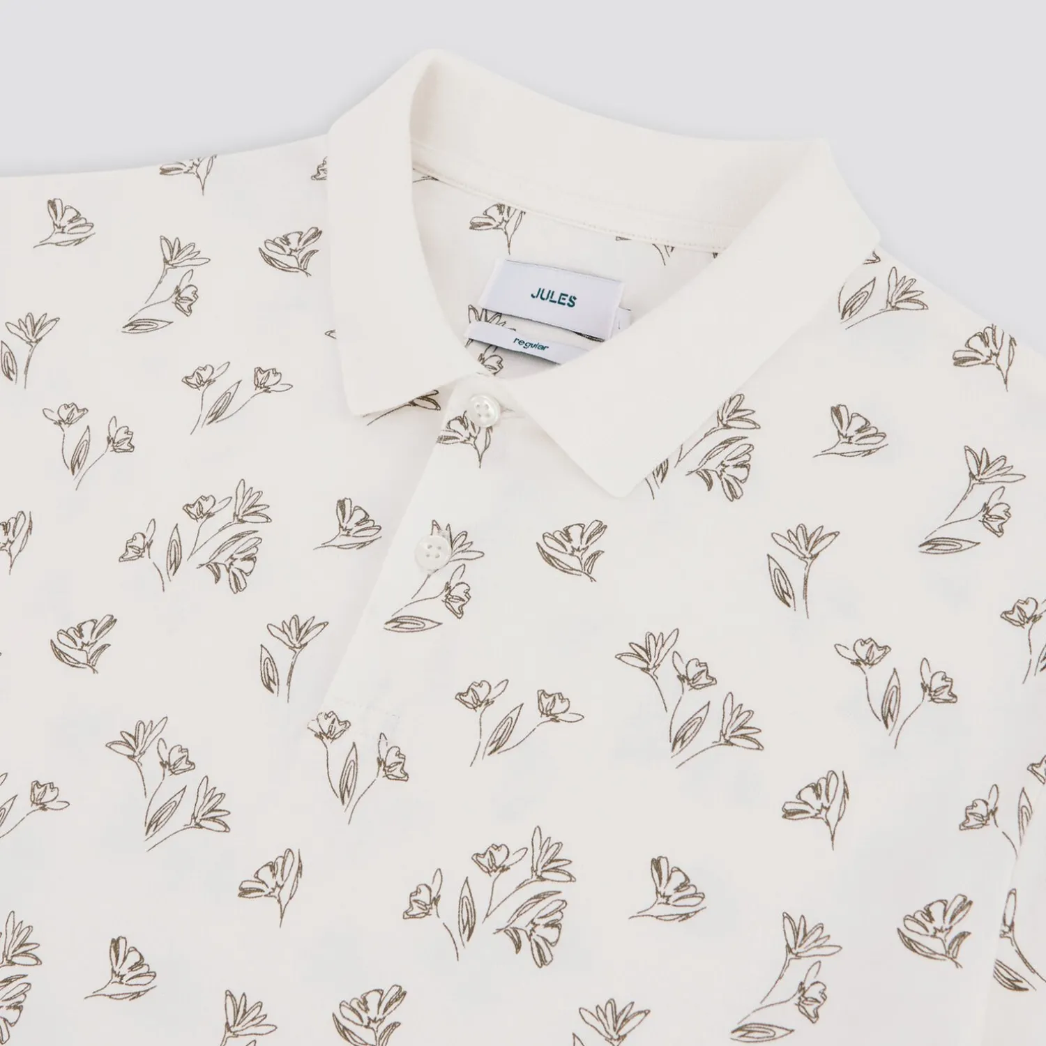 Jules Polo manches courtes imprimé en jersey- Polo