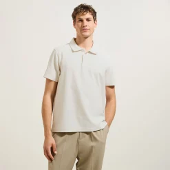 Jules Polo manches courtes relax uni texturé- Smart Casual|Polo