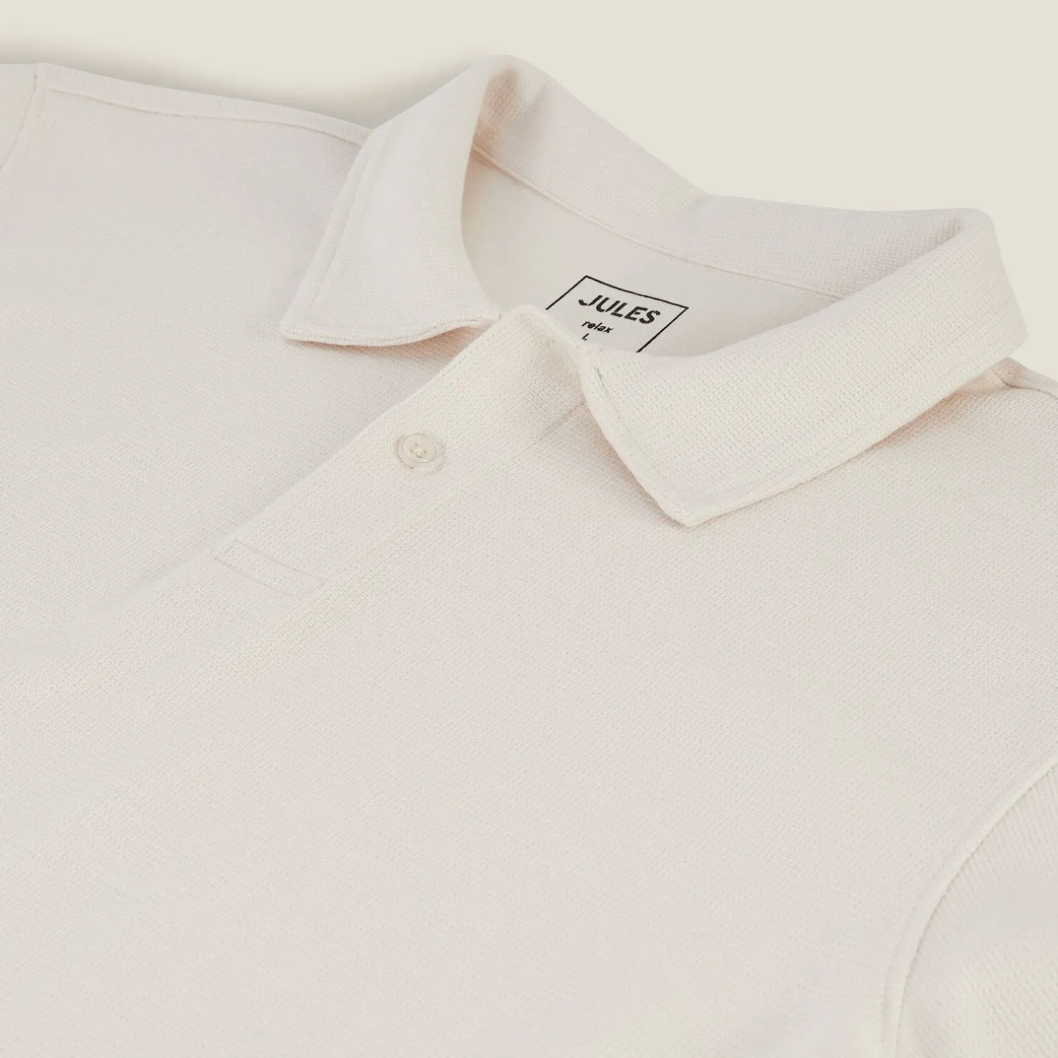 Jules Polo manches courtes relax uni texturé- Smart Casual|Polo