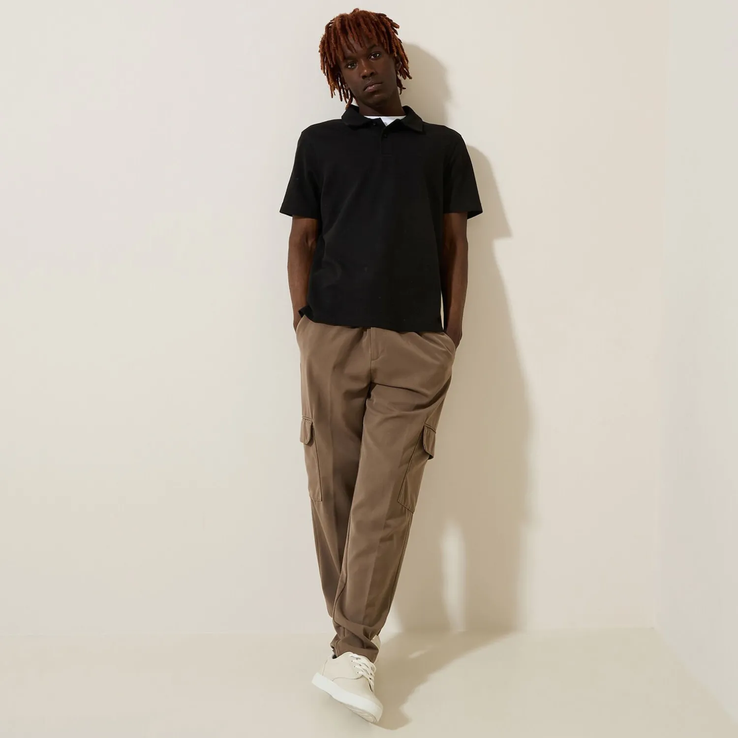 Jules Polo manches courtes relax uni texturé- Smart Casual|Polo