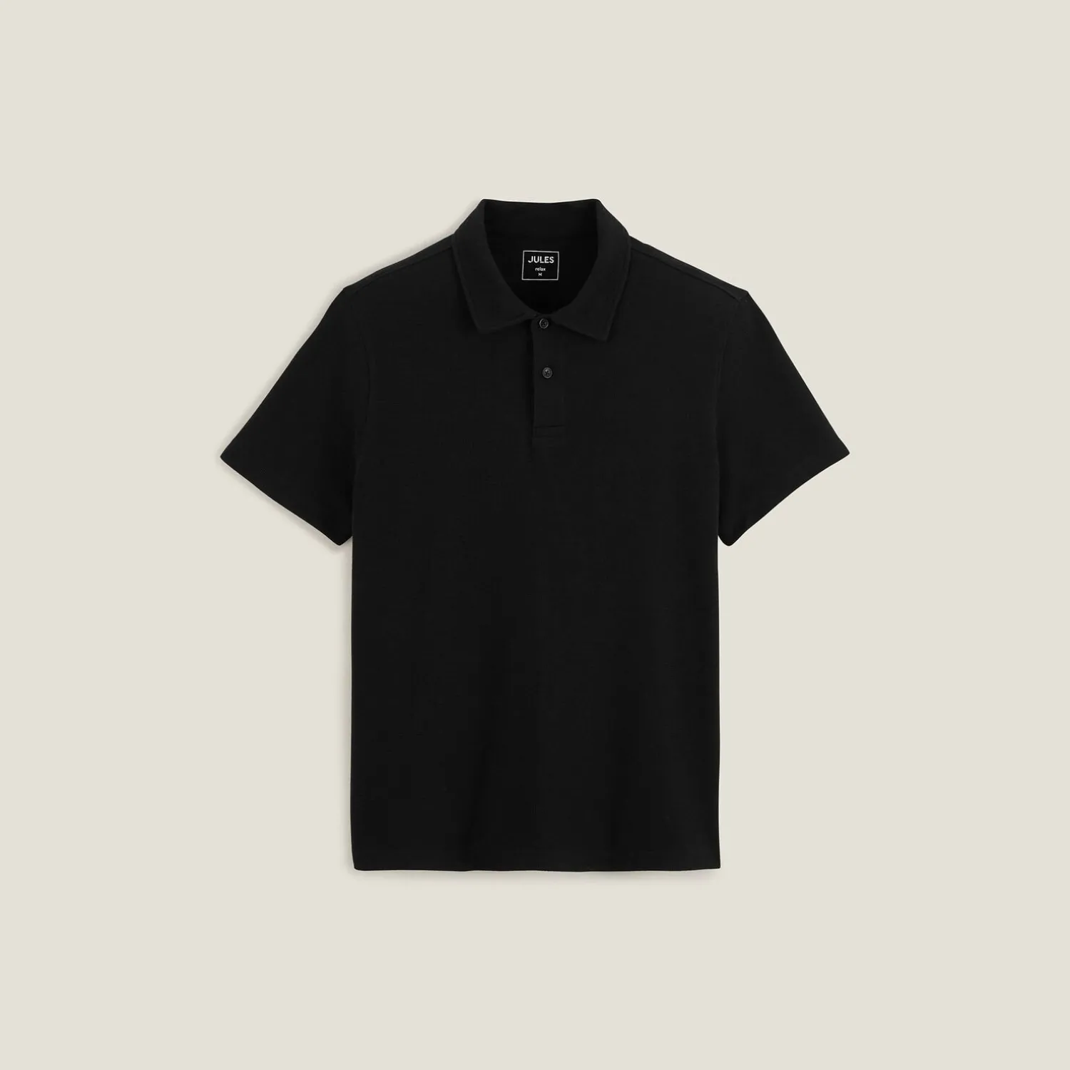 Jules Polo manches courtes relax uni texturé- Smart Casual|Polo