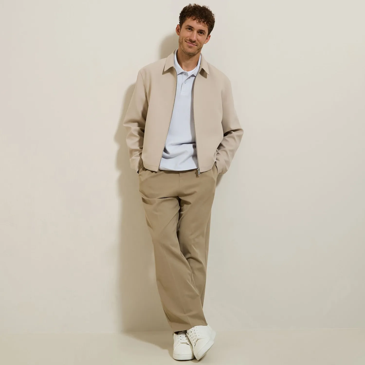 Jules Polo manches courtes relax uni texturé- Smart Casual|Polo