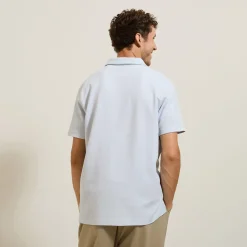 Jules Polo manches courtes relax uni texturé- Smart Casual|Polo