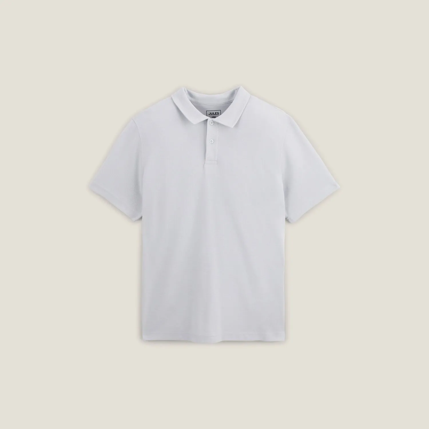 Jules Polo manches courtes relax uni texturé- Smart Casual|Polo