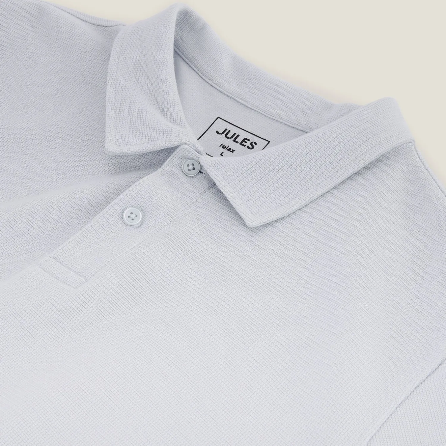 Jules Polo manches courtes relax uni texturé- Smart Casual|Polo