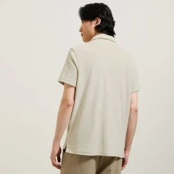 Jules Polo manches courtes relax uni matière éponge- Smart Casual|Polo