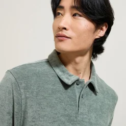 Jules Polo manches courtes relax uni matière éponge- Smart Casual|Polo