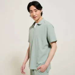 Jules Polo manches courtes relax uni col resort- Polo