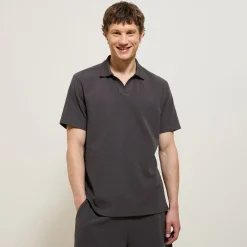 Jules Polo manches courtes relax uni col resort- Polo