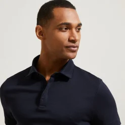 Jules Polo manches courtes slim uni col italien- Smart Casual|Polo