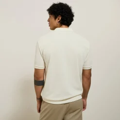 Jules Polo manches courtes texturé col zippé- Smart Casual|Polo