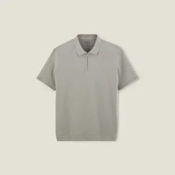 Jules Polo manches courtes texturé col zippé- Smart Casual|Polo