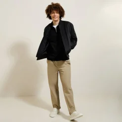 Jules Polo manches courtes texturé col zippé- Smart Casual|Polo