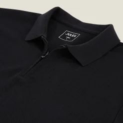 Jules Polo manches courtes texturé col zippé- Smart Casual|Polo