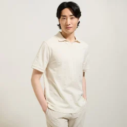 Jules Polo manches courtes texturé col resort- Smart Casual|Polo