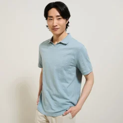 Jules Polo manches courtes texturé col resort- Polo