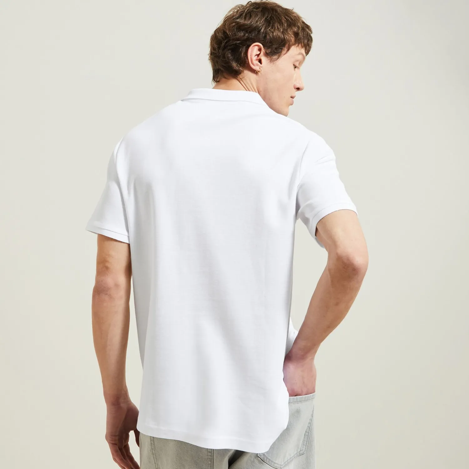 Jules Polo manches courtes uni piqué- Smart Casual|Polo