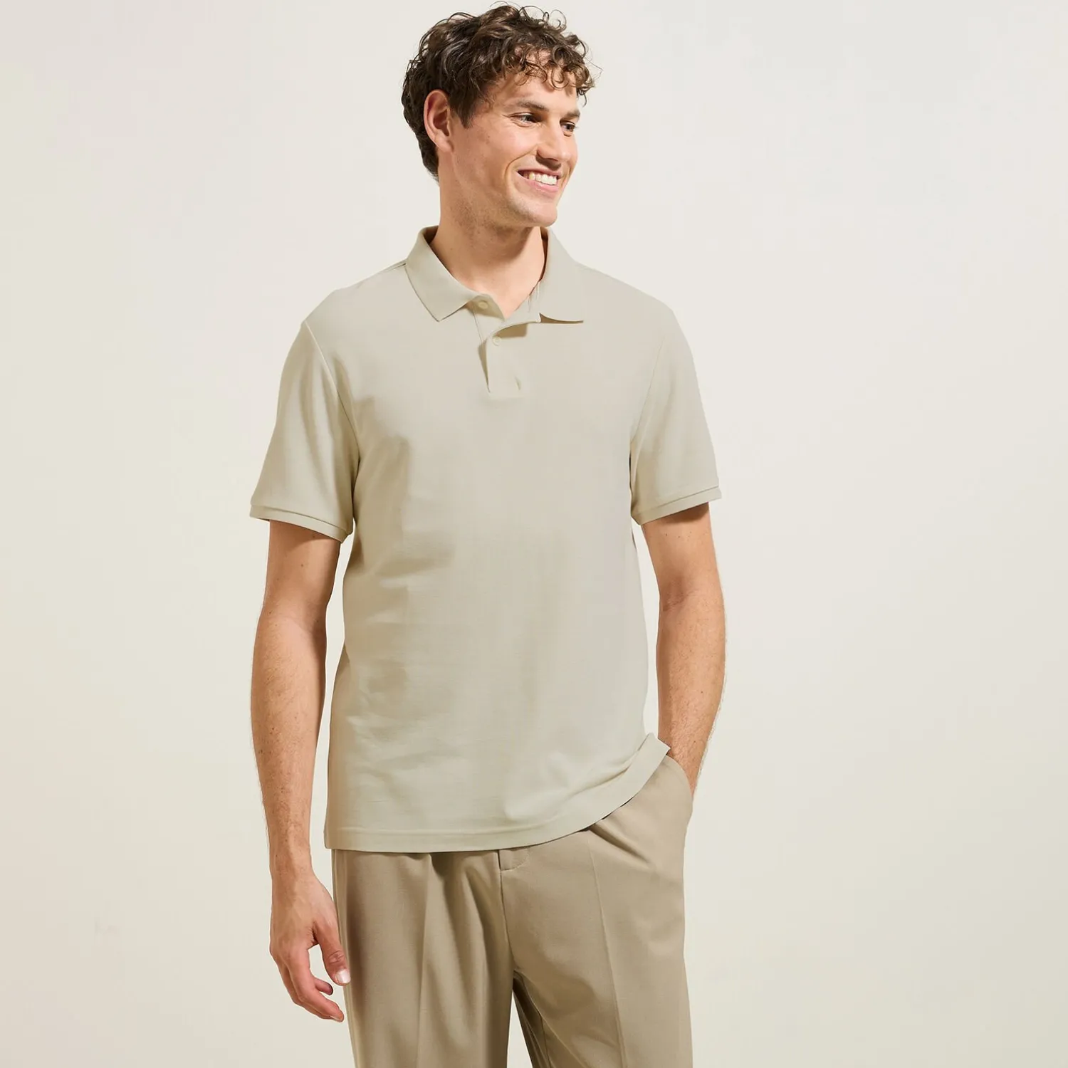 Jules Polo manches courtes uni piqué- Smart Casual|Polo