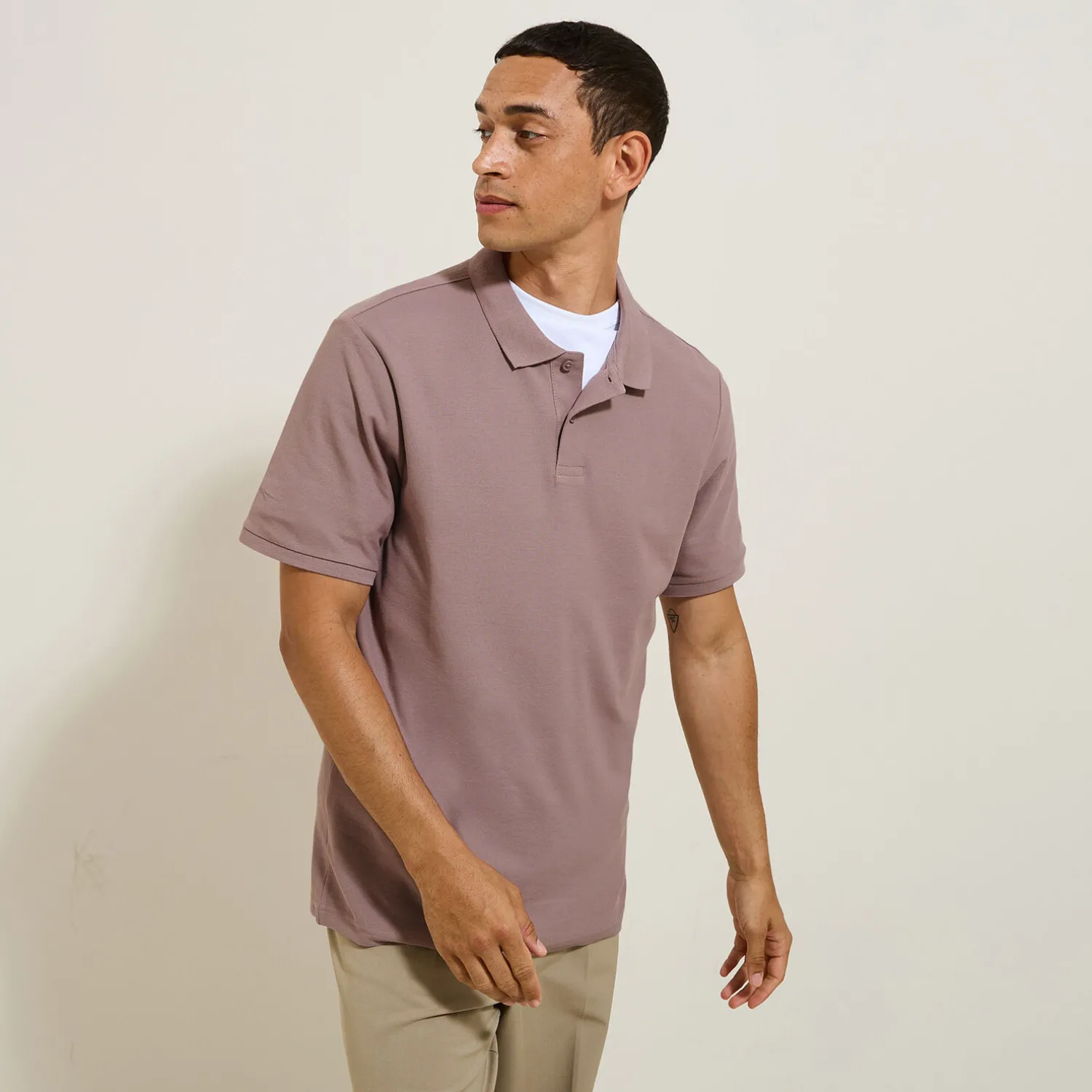Jules Polo manches courtes uni piqué- Polo
