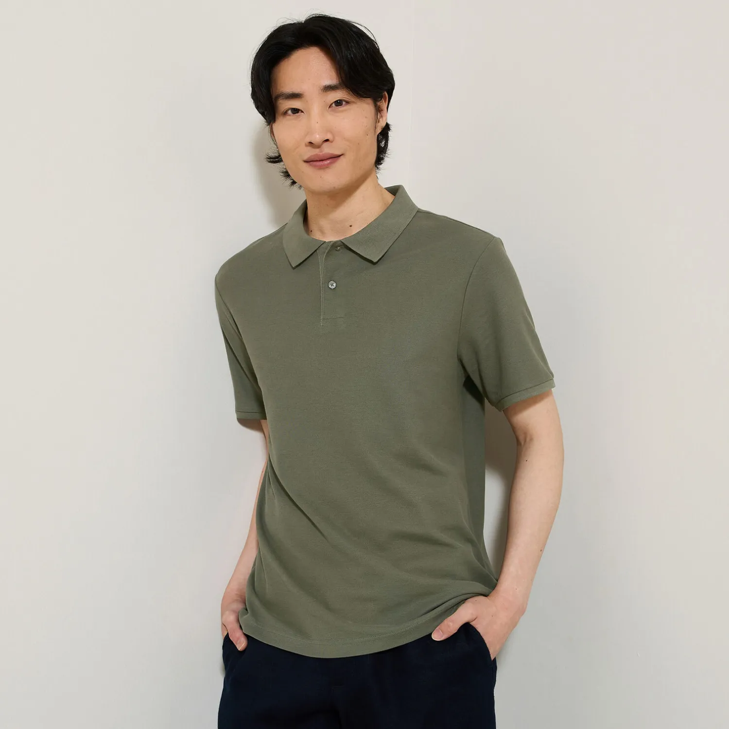 Jules Polo manches courtes uni piqué- Polo
