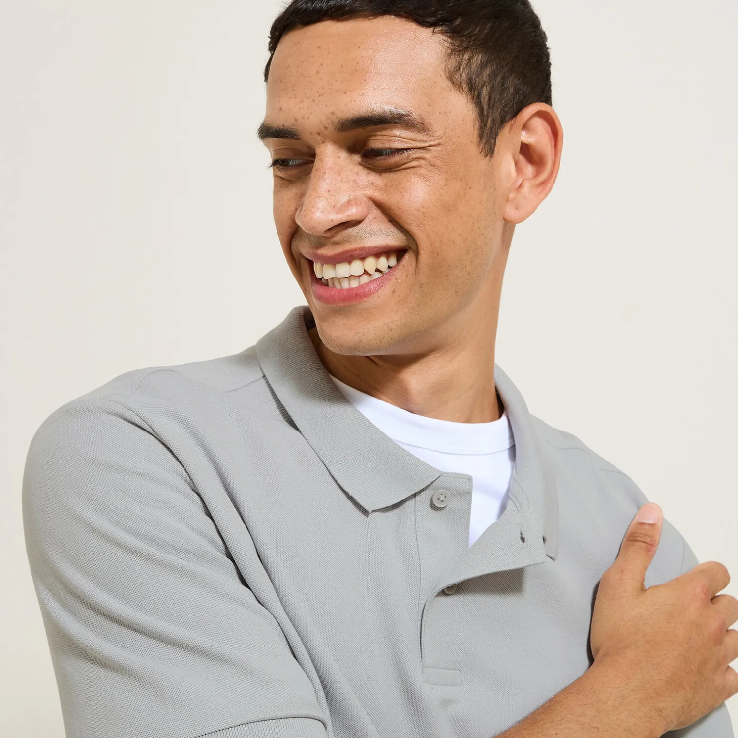 Jules Polo manches courtes uni piqué- Polo