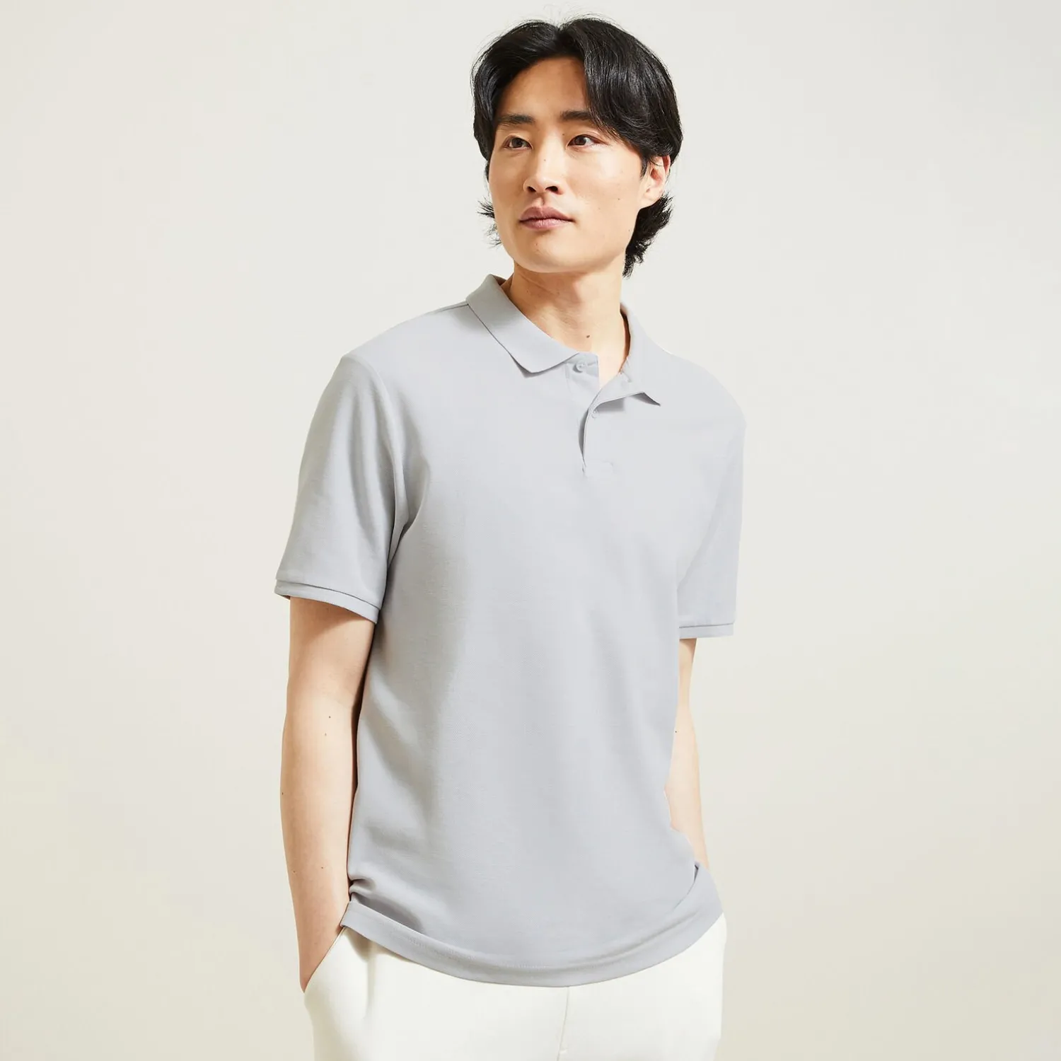 Jules Polo manches courtes uni piqué- Polo