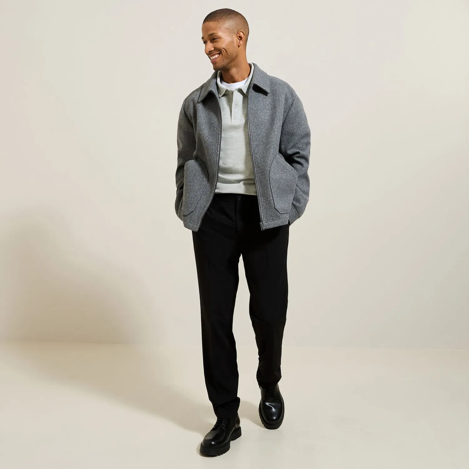 Jules Polo manches longues en piqué coupe relax- Smart Casual|Polo