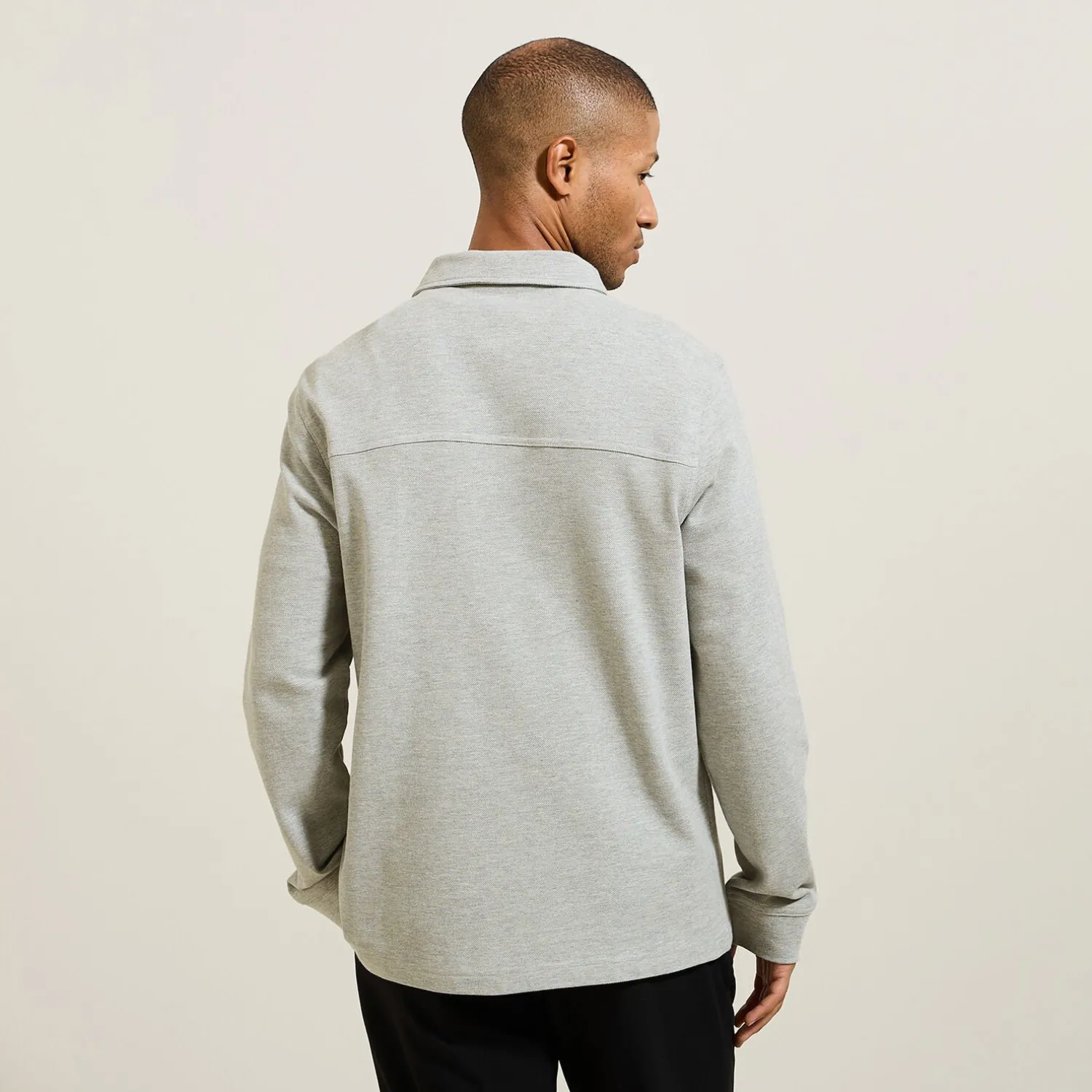 Jules Polo manches longues en piqué coupe relax- Smart Casual|Polo