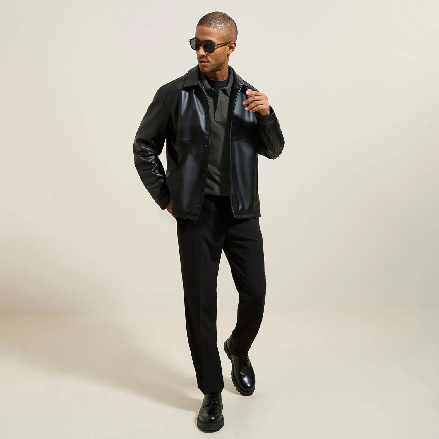 Jules Polo manches longues en piqué coupe relax- Smart Casual|Polo