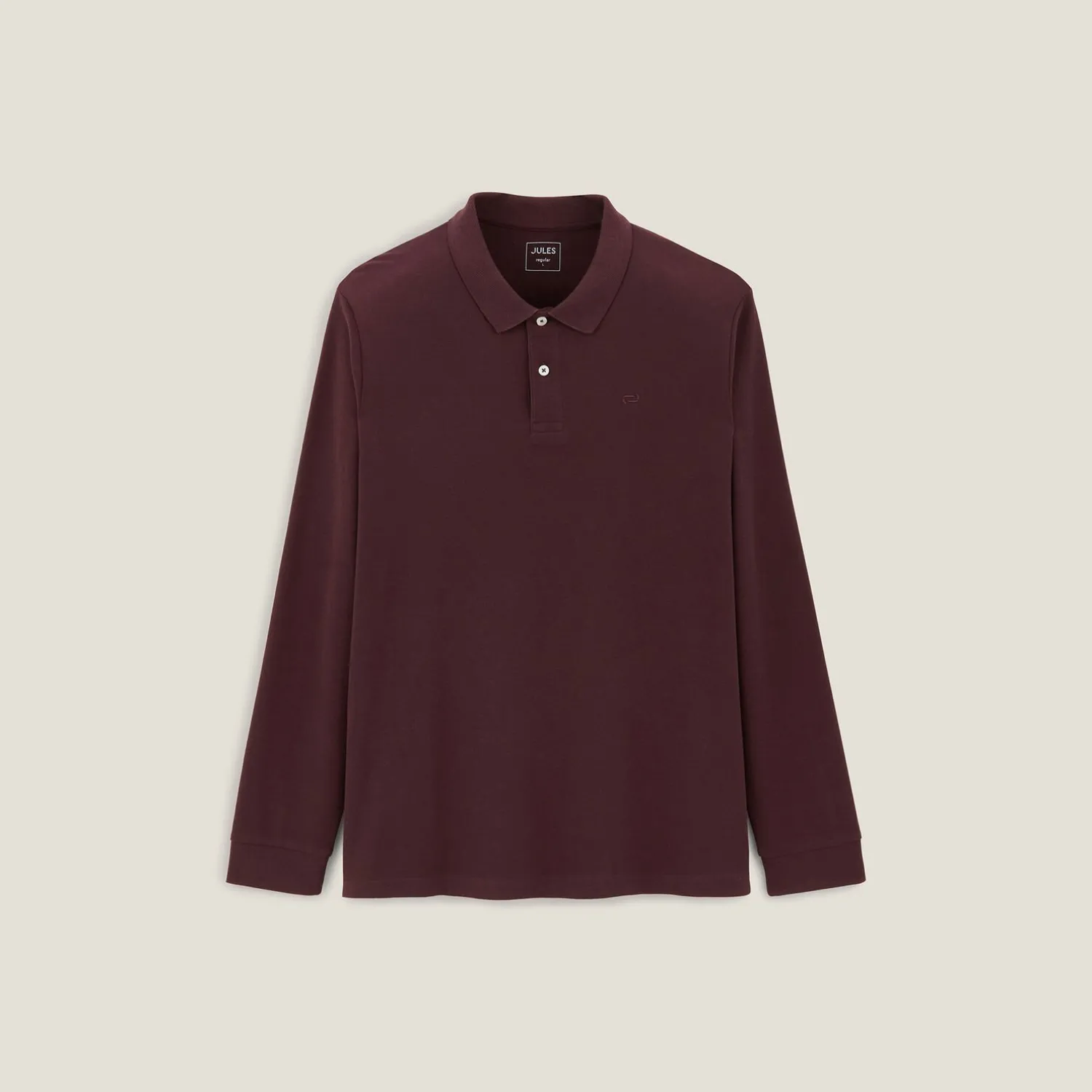 Jules Polo manches longues piqué uni- Smart Casual|Polo