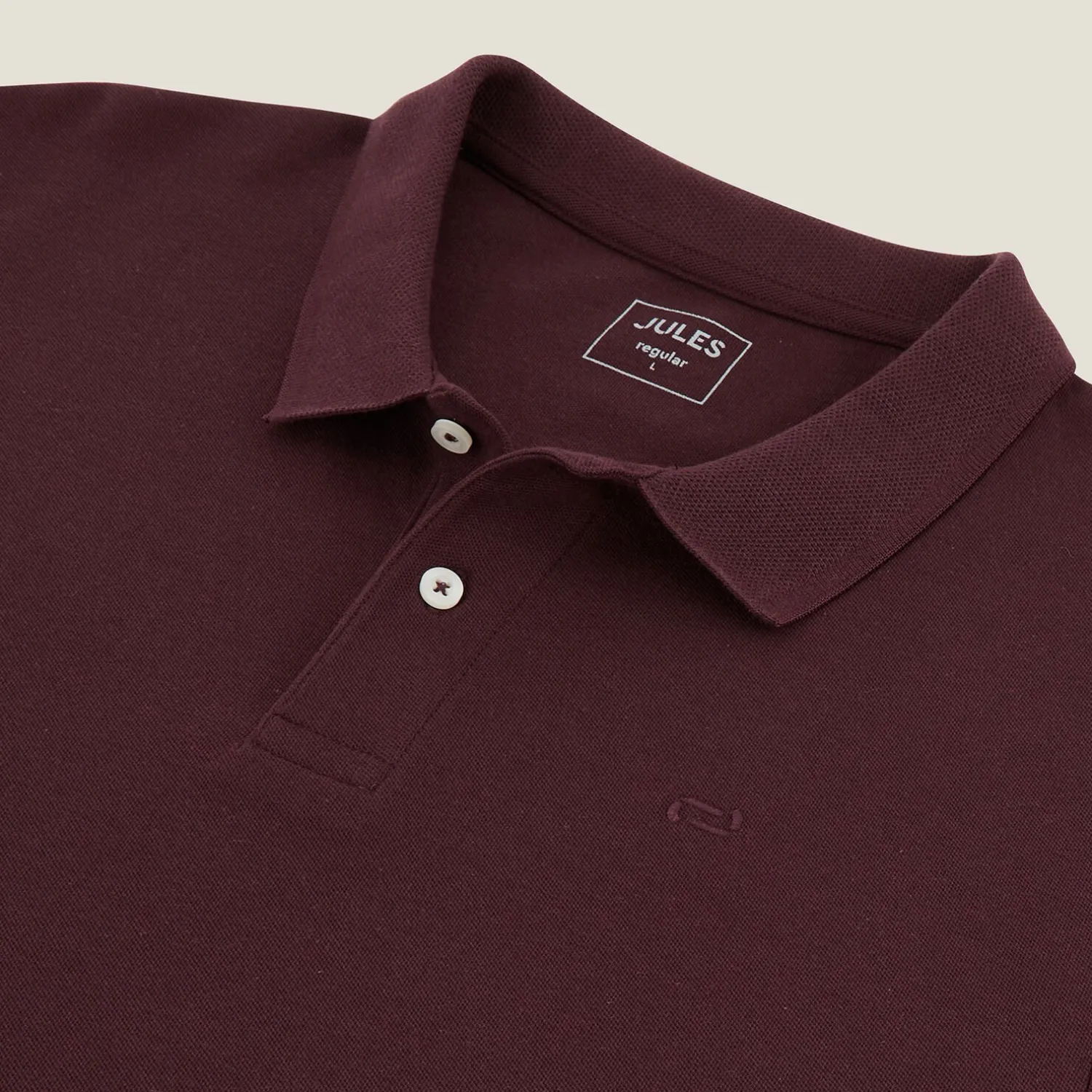 Jules Polo manches longues piqué uni- Smart Casual|Polo