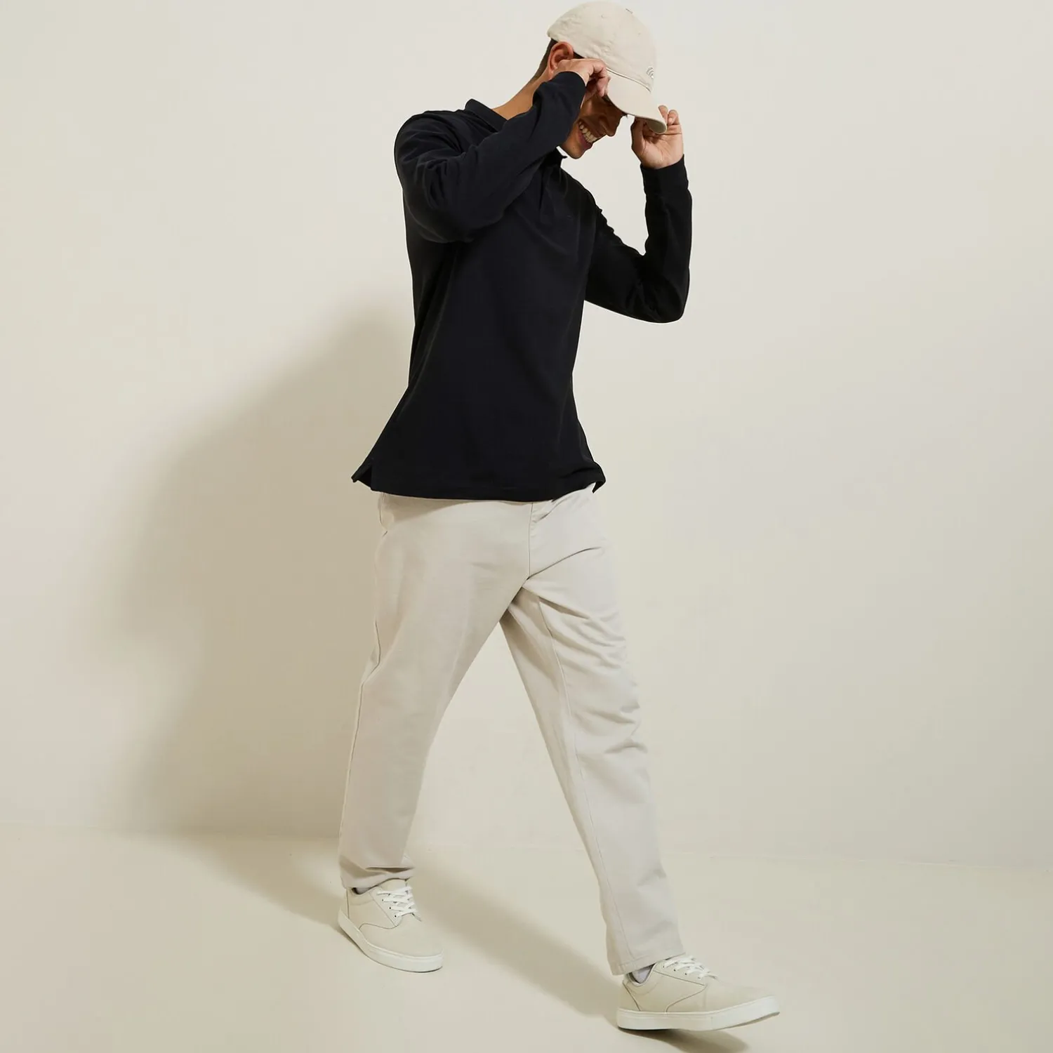 Jules Polo manches longues piqué uni- Smart Casual|Polo