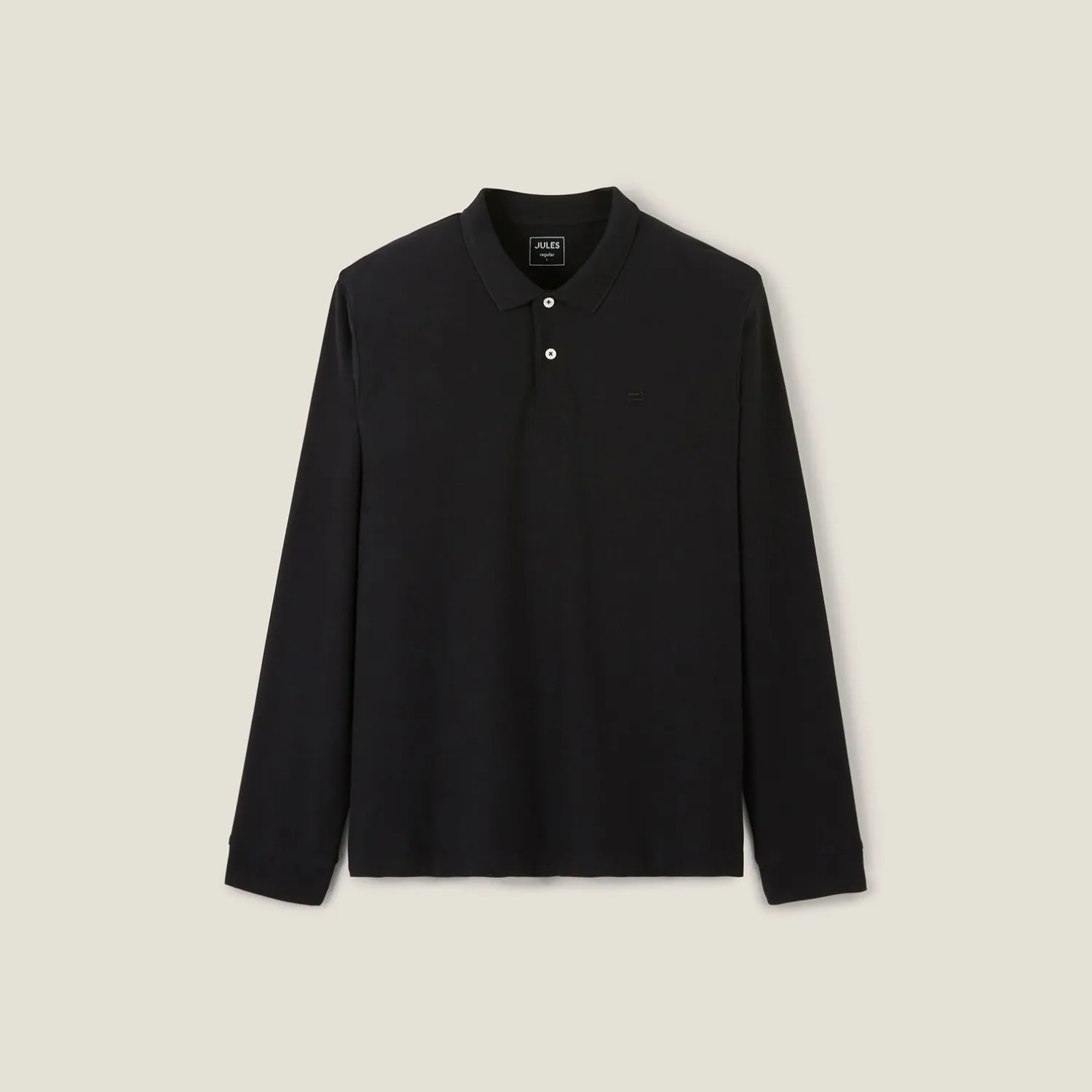 Jules Polo manches longues piqué uni- Smart Casual|Polo