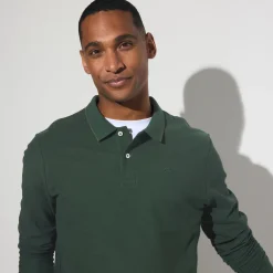 Jules Polo manches longues piqué uni- Polo