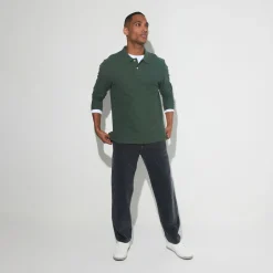 Jules Polo manches longues piqué uni- Polo