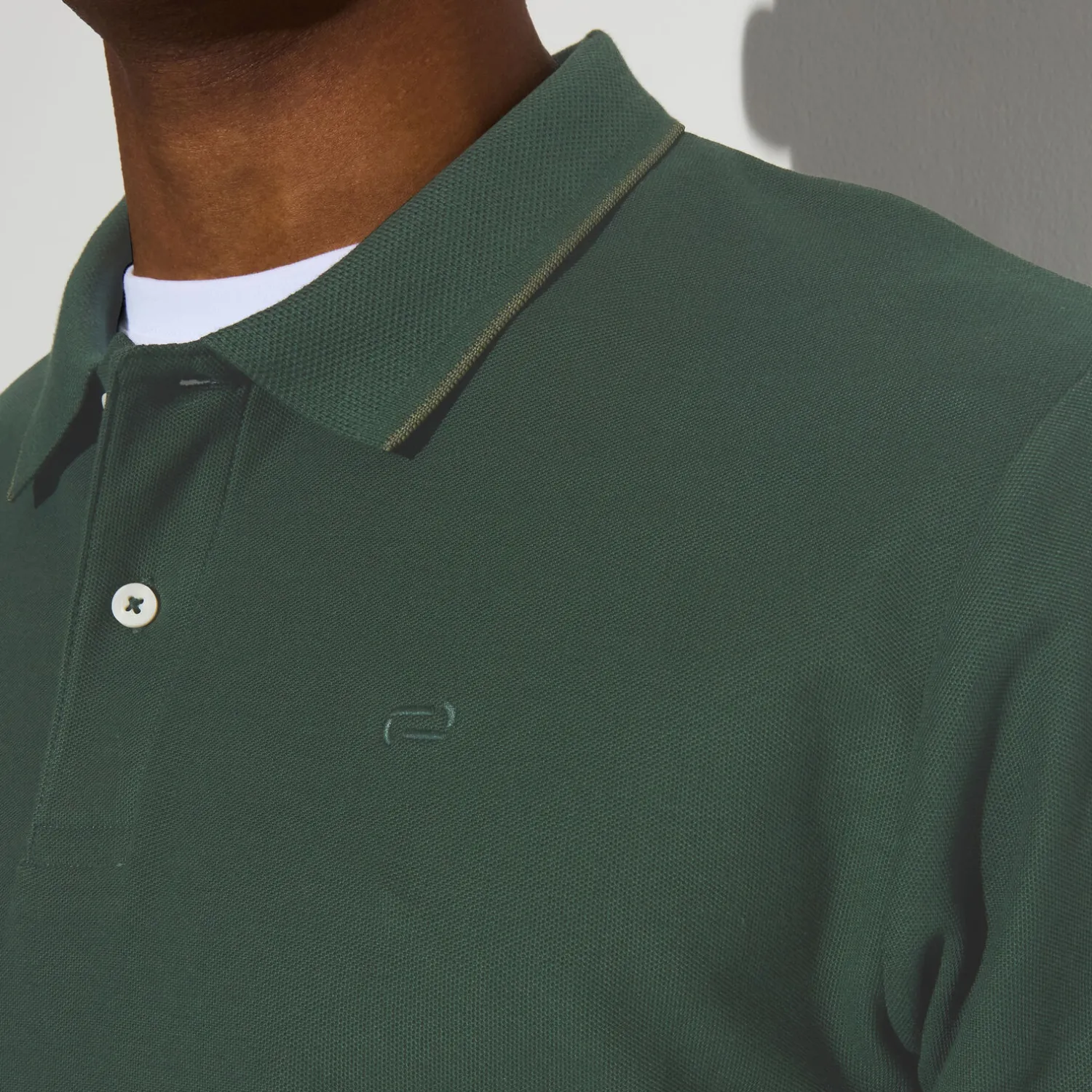 Jules Polo manches longues piqué uni- Polo