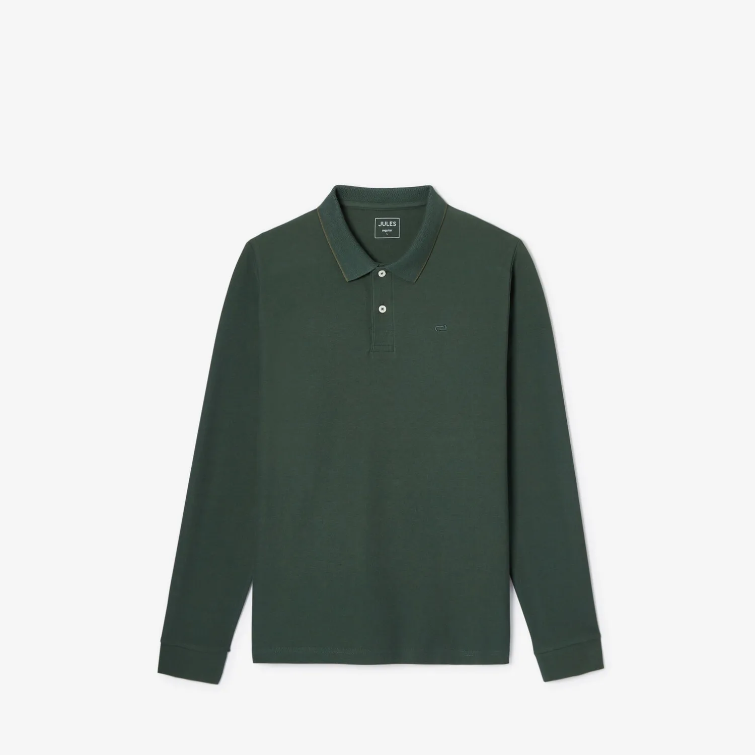 Jules Polo manches longues piqué uni- Polo