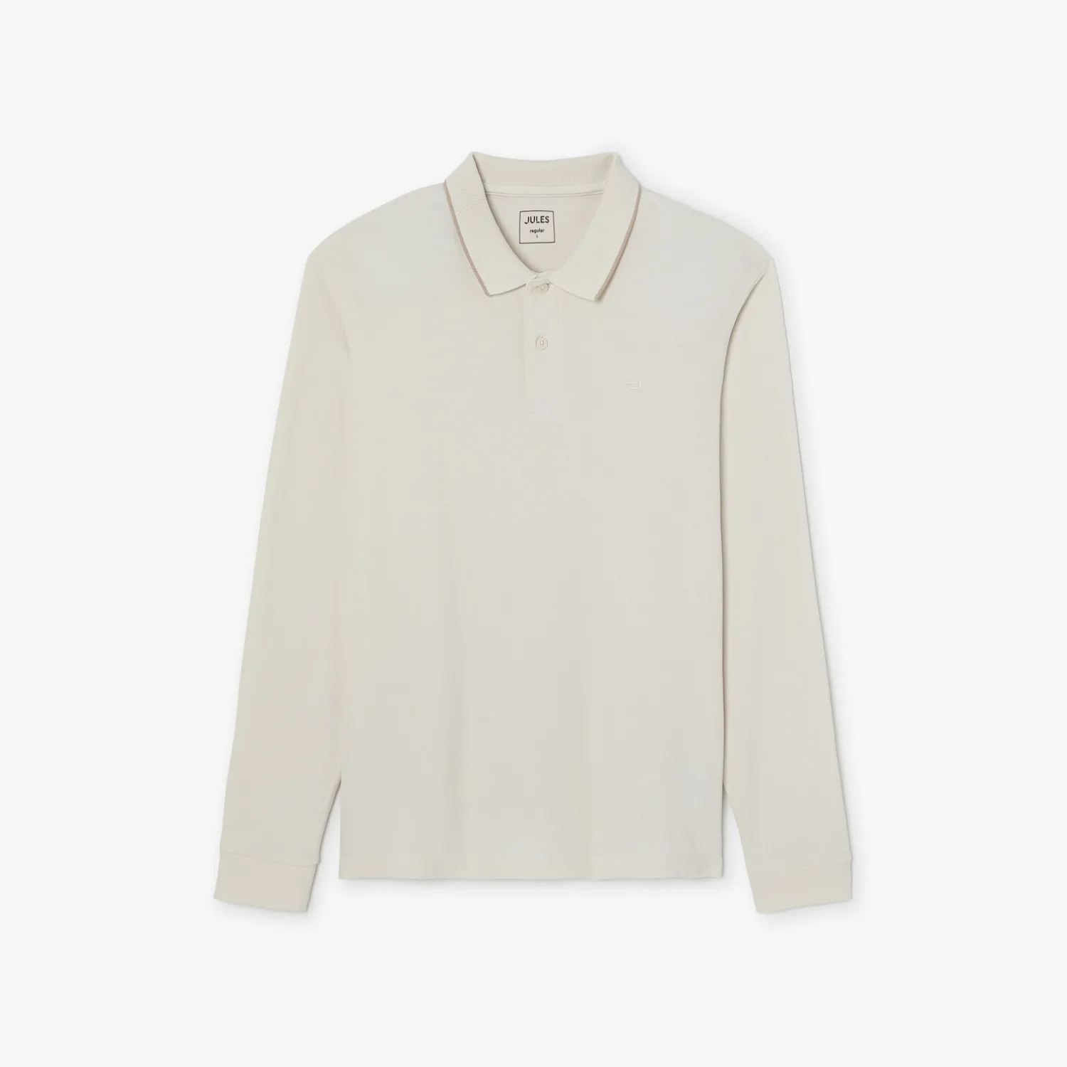 Jules Polo manches longues piqué uni- Polo