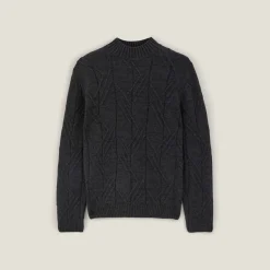 Jules Pull col cheminée avec torsade- Pull